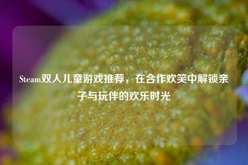 Steam双人儿童游戏推荐,在合作欢笑中解锁亲子与玩伴的欢乐时光